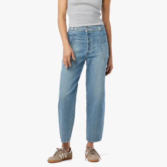NEW JOE'S The Pheobe Patch Pocket Barrel Leg Jeans blue for women 252 - Picture 1 of 11